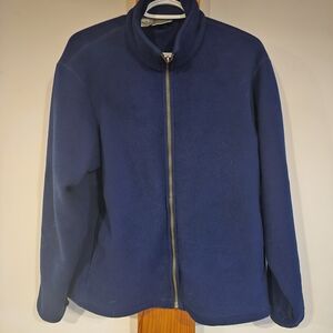 Far West Ladies Navy Zip Up Fleece